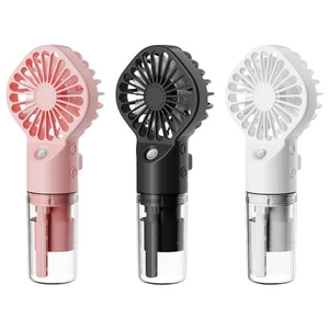 Portable Rechargeable Fan with Mist Spray Stay Cool for Outdoor and Travel - Photo 1/6