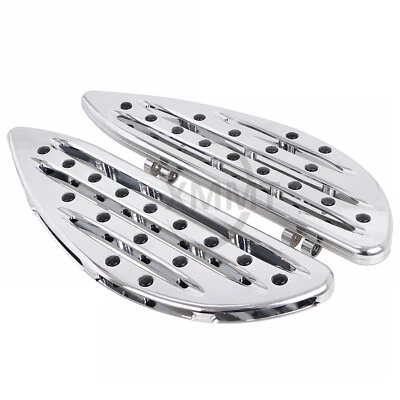 Chrome Driver Stretched Floorboards Fit For Harley Electra Road Glide FLHT 84-17 - Image 1 of 4