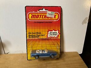 Matchbox MB#6 Mercedes 350 SL Convertible it’s color is blue with white interio.