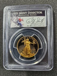 ๐ 1995-W American 1/2 oz Gold Eagle $25 PROOF Coin PCGS PR69 DCAM Director - Picture 1 of 3