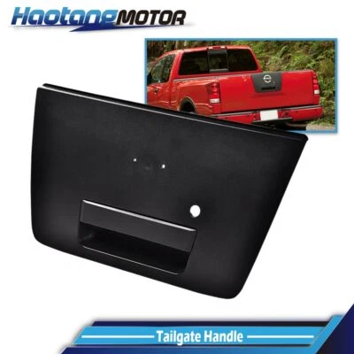 Black Tailgate Rear Gate Door Handle Fit For 2004-2012 Nissan Titan 906067S200  - Image 1 of 4