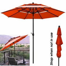 Aluminum Pole Orange Market Umbrellas Umbrellas For Sale In Stock Ebay