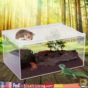 Large Tank Cage Reptile Pet Enclosure Lizard Spider Snake Tortoise Breeding Box! - Picture 1 of 21