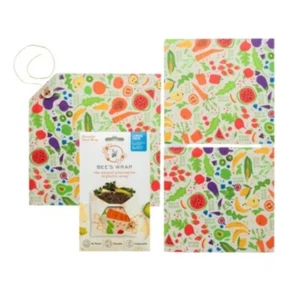 Bee's Wrap LLC Standard Beeswax Compostable Lunch Wraps - 3ct - Picture 1 of 8