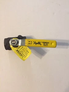 Apollo 73A-140 ser. Válvula de bola de acero al carbono palanca de bloqueo con tuerca, 3/8" NPT - Imagen 1 de 10
