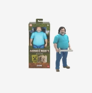 Mattel A Minecraft Movie 12 Inch Jack Black Steve Large Action Figure - Picture 1 of 2