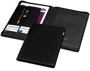 Balmain Paris Schreibmappe SCHWARZ DIN A4 plus Metall Kugelschreiber silbermatt - Bild 1 von 2