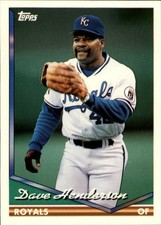 1994 Topps Traded Baseball Card #23T Dave Henderson