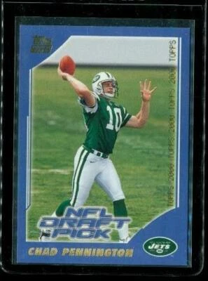2000 TOPPS ROOKIE NFL DRAFT Football Card #387 CHAD PENNINGTON New York Jets - Image 1 of 2