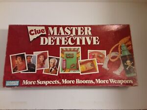 Vintage 1988 Parker Brothers Clue Master Detective Expanded Game 100% Complete