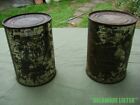 VTG Motorcycle Cycle Racing 2x Oil Cans 15oz. "Blendzall" Pure Gold Label (FULL)