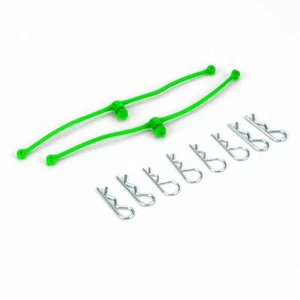 Dubro Products - Body Klip Retainers-Green - Picture 1 of 1
