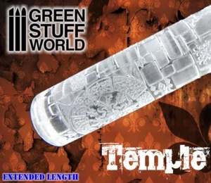 Rolling Pin - TEMPLE bricks Texture roller diorama scale models miniature bases - Picture 1 of 4
