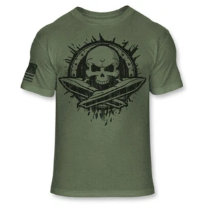 Camiseta Water Scooter - Camisa Watercraft Skull Bandera Americana Mezcla Suave - A138 - Imagen 1 de 7