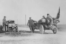 Thomas Flyer & Reo autos Laredo, CA 1908 New York to Paris Race photo