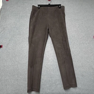 Велюровые леггинсы ANDREW MARC коричневые No1193077 размер большой уютные удобные эластичные нейтральные - Изображение 1 из 4