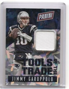2015 Panini National Jimmy Garoppolo Tools of the Trade Cracked Ice Jersey Card - Picture 1 of 2