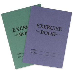 SCHOOL EXERCISE STATIONARY BOOKS Feint Ruled 48 Margined Paper Pages Work Office - Picture 1 of 10