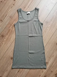 NEU / Figurbetontes ärmelloses Stretchkleid / Gr. 40 / Khaki - Bild 1 von 4
