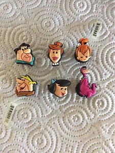 FLINTSTONES JIBBITZ FEUERSTEINE SCHUH CHARM KIESELSTEINE WILMA FRED DINO SHOE CHARMS - Bild 1 von 7