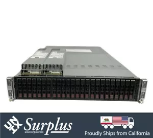 2U 24 Bay 4 Node SATA SAS3 12gbps Server X10DRT-P S 8x Xeon 112 Core 512GB DDR4 - Picture 1 of 7