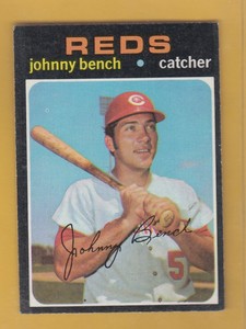 1971 TOPPS JOHNNY BENCH CARD - #250 - Bv$60+ - Real Nice