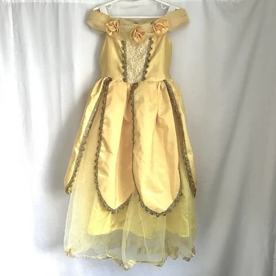 Jerris Apparel Niñas Bella Princesa Disfraz Halloween Fiesta Vestido Talla 110 5-6 Foto 1 de 4