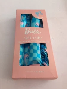 Kitsch X Barbie Satén Sin Calor Rizador Set Malibu Barbie Rizos - ¡Nuevo En Caja! - Imagen 1 de 2