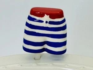 Nora Fleming Charm Mini RETIRED Beach Swimming Swim Trunks Summertime A184 - Picture 1 of 6
