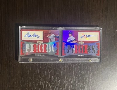 Folleto Topps Triple Threads Stephen Strasburg & Johnson 2010 auto reliquia RC/50! Foto 1 de 4