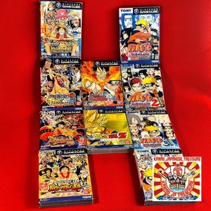 Lot 10 Set Nintendo Game Cube Dragon Ball Naruto One Piece Jump D.O.N Battle JP - Picture 1 of 16
