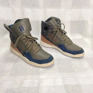 Sneakers alte donna Reebok Alicia Keys 10 A.Keys Court verde blu mimetico - Foto 1 di 12