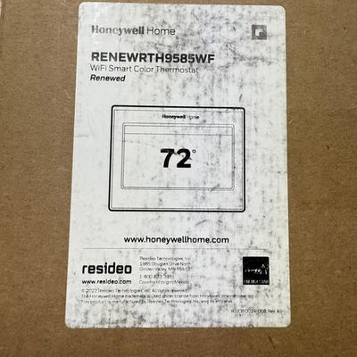 Honeywell Home RTH9585WF WiFi Smart Color Thermostat Renewed Touchscreen Silver - Image 1 of 4