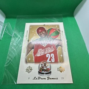 2003 Upper Deck LeBron James Holiday Season Winter League Jumbo Card #LB-NPL03 - Bild 1 von 2