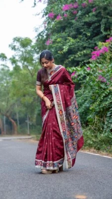 Exquisite Pasapali silk sarees from Odisha with intricate weaving fastival wear  - Image 1 of 4