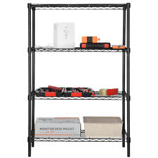 4-Tier Shelving Unit Storage Organizer Shelf Rack With Adjustable Feet Knob NEW