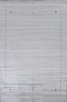 Tribal Little Animal Design Gabbeh Area Rug 9'x12' Wool Handmade Living Room Rug - Image 1 of 4