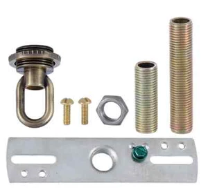 JUEGO DE HERRAJES TOLDO TECHO COLLAR TORNILLO ACABADO LATÓN ANTIGUO NUEVO 10933AJB - Imagen 1 de 1