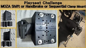 Playseat Challenge MOZA HGP Shift or HBP Handbrake or SGP sequential Mount - Picture 1 of 5