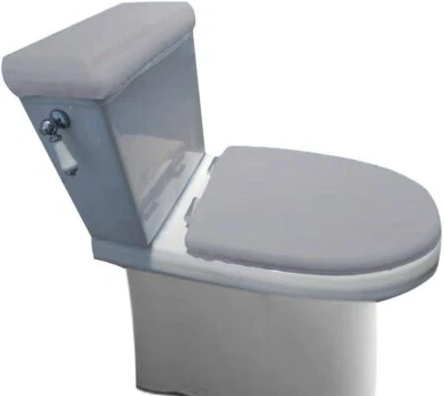 Cubierta de tapa de inodoro de terciopelo y cubierta de tapa de tanque de inodoro cubierta de tela para una tapa de trabajo... Foto 1 de 3