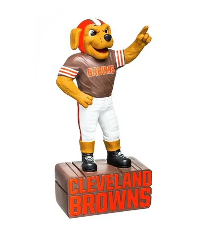 CHOMPS Cleveland Browns Mascot Statue 12" Figurine Limited Statue New Cover