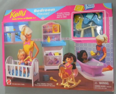 KELLY BABY SISTER OF BARBIE QUARTO PLAYSET 1998 NOVO NA CAIXA 67716-91 NRFB MATTEL - Imagem 1 de 4