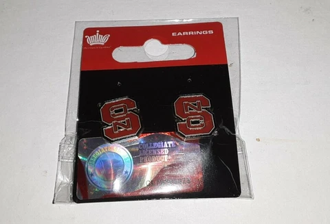 NC State Wolfpack Stud Post Earrings Cover