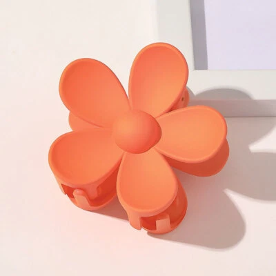 omen Cute Big Flower Shaped Hair Claw Clip Candy Colors Plastic Bath Hairpin - Image 1 of 4