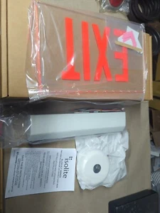 Isolite - Edge Lit LED Exit Sign ELT White NOS - Picture 1 of 4