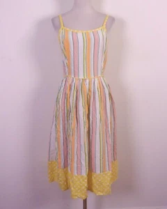 NWT new Wild Flowers Daydream Believer Colorful Striped Dress Girls SZ S - Picture 1 of 5