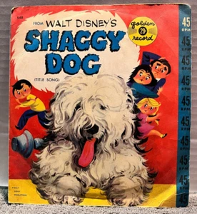 B99 Walt Disney’s Shaggy Dog, 1959 Golden Record FF-548 -Children's Storytelling - Imagen 1 de 3