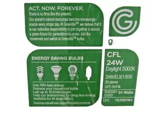 25 BULBS 24W/ELX/1/50K 24W 5000K Covered Spiral Compact Fluorescent Light Bulb - Picture 1 of 13