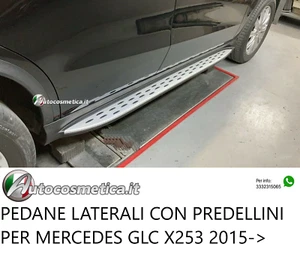 Pedane laterali per Mercedes GLC suv coupe' 2015-2022 steps tipo OEM I° qualità - Foto 1 di 23
