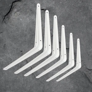 Regalwinkel Stahlwinkel in Weiß 10 Stück Regalträger Winkel Regalsystem lackiert - Bild 1 von 5